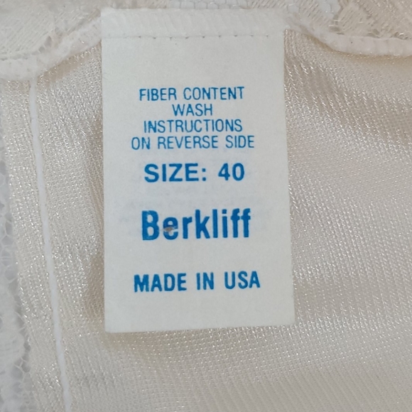 Vintage Berkliff cream lace full slip size 40 - Picture 5 of 7